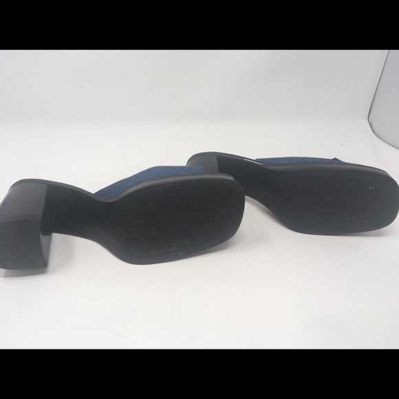Tommy Hilfiger vintage 90’s denim heels chunky - Picture 6 of 7